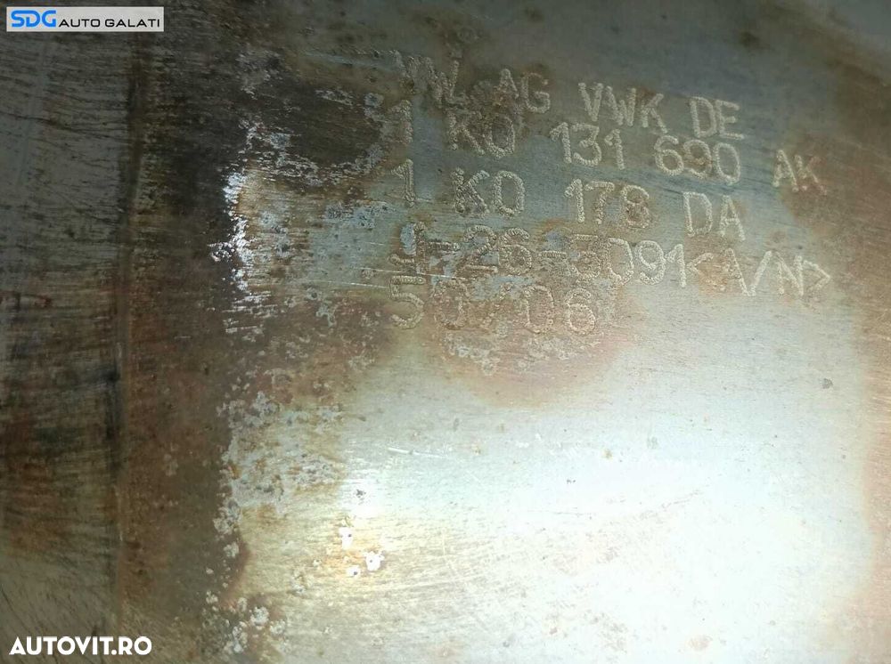 Catalizator Galerie Evacuare cu Racord Flexibil Volkswagen Golf 5 1.9 TDI 2004 - 2008 Cod 1K0131690AK 1K0178DA [M9288] - 4