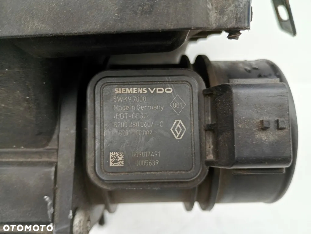 Obudowa Filtra Powietrza Przepływomierz 8200280060C Renault Kangoo II III 1.5 DCI - 3