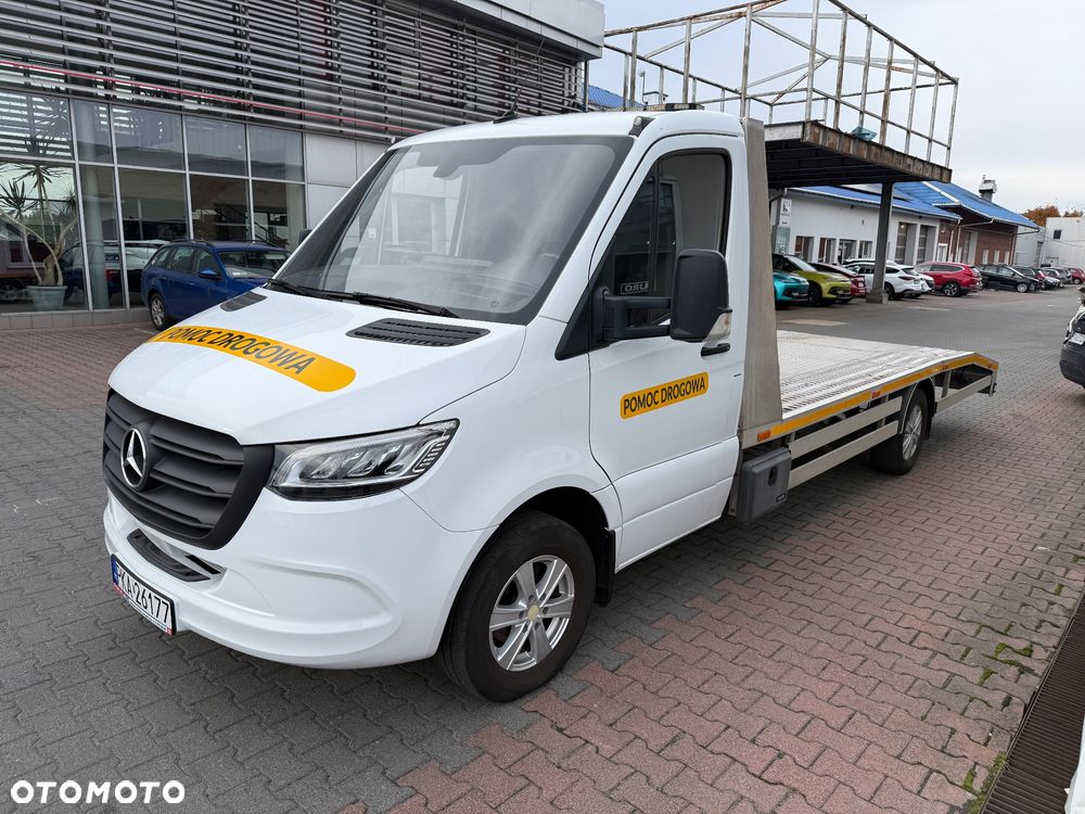 Mercedes-Benz SPRINTER 317 SPECJALNY Pomoc drogowa poduszki najazd platforma do przewozu pojazdów