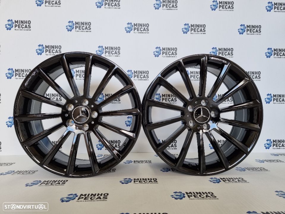 Jantes Mercedes (C63) AMG Turbine em 19 Preto Brilho - 1