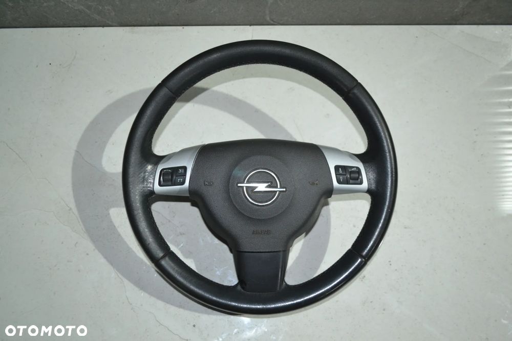 OPEL VECTRA C SIGNUM KIEROWNICA SKÓRZANA MULTIFUNKCJA 13143136 PODUSZKA AIRBAG 1312816 KPL - 1