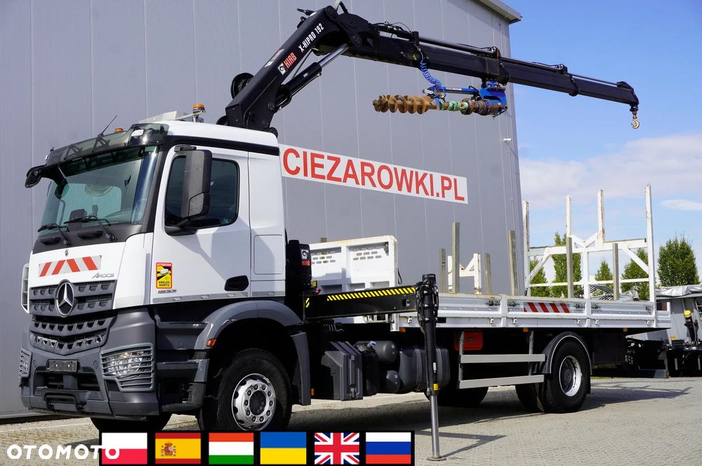 Mercedes-Benz Arocs 1833 4×2 / 60 tys. km! / HDS HIAB X-HIPRO 192 ES-3 / Pilot_260160 - 1