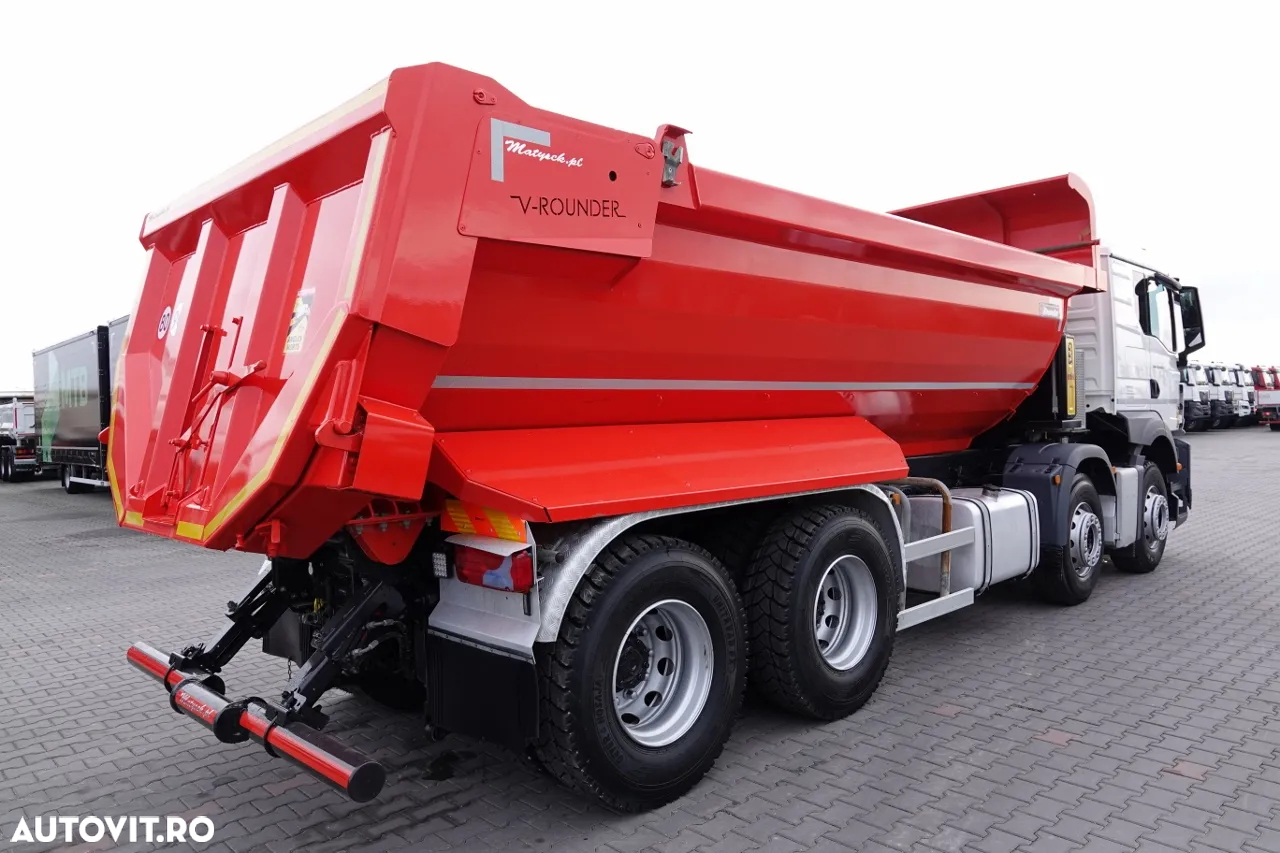 MAN TGS 35.430 / 8X4 / BASCULANĂ SPATE / HYDROCLAP / PNEURI 100% / 2022 / 109.000 PLN KM - 7
