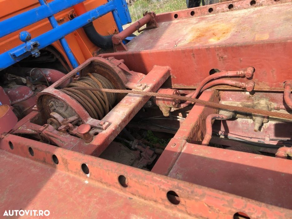 Platforma transport masini cu troliu , rampe extensibile carlig - 6