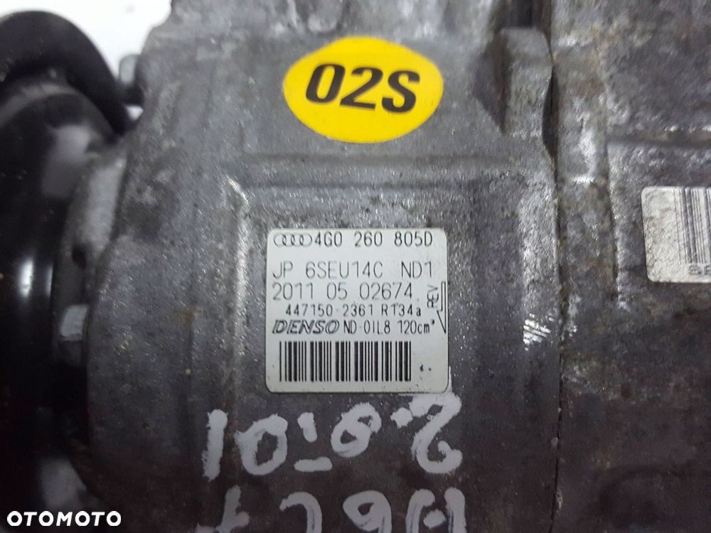 AUDI A6 C7 4G 10-14r 2.0 TDI SPRĘŻARKA KLIMATYZACJI 4G0260805D - 2