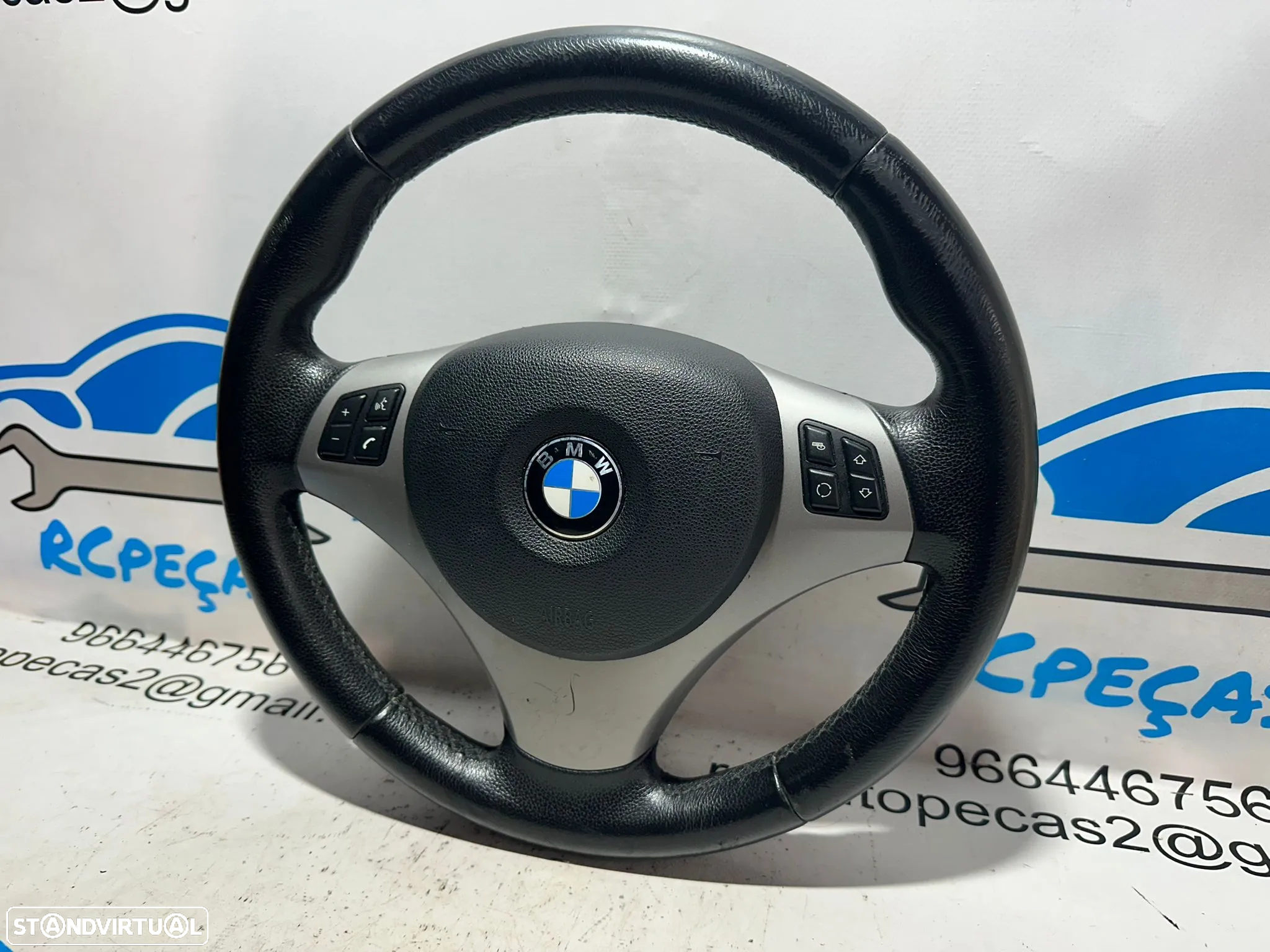 Volante Completo Pele Original Multifunções Comandos BMW Serie 1 3 X1 E83 6774953 - 3