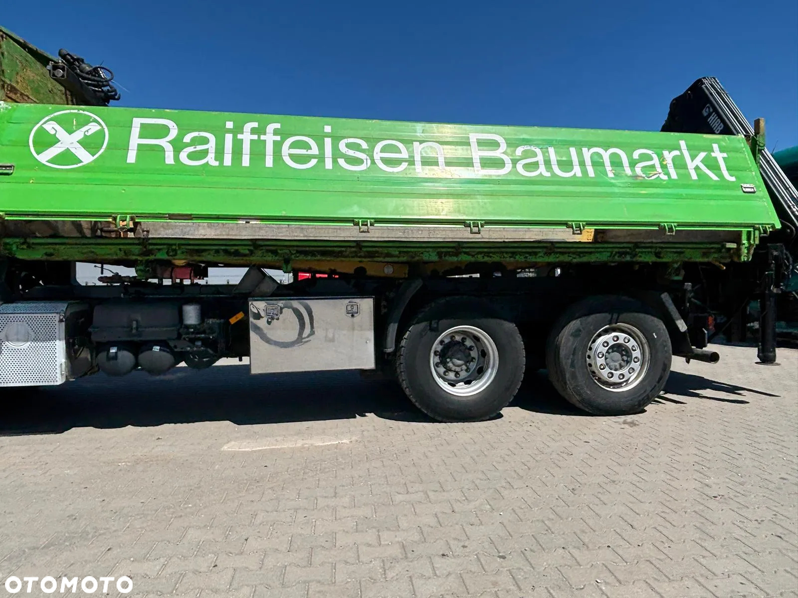 Zabudowa wywrot 3 stronny DAUTEL podramówka Mercedes, MAN 4 osie 8x8 , 8x6 , 8x4, 8x2 marki DAUTEL , wywrot , kiper , zabudowa samowyładowcza , z Niemiec, komplet podramówka , siłownik - 3