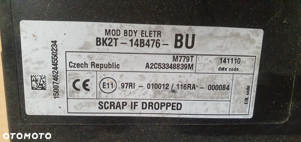 Moduł skrzynka Sterownik BSI komfortu Ford Transit Custom MK8 8BK2T-14B476-BU - 6