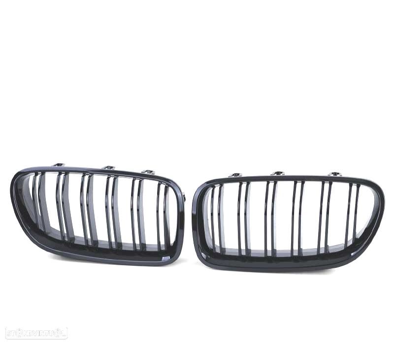 GRELHA FRONTAL BMW F10 13-17 LOOK M5 PRETO BRILHANTE - 3
