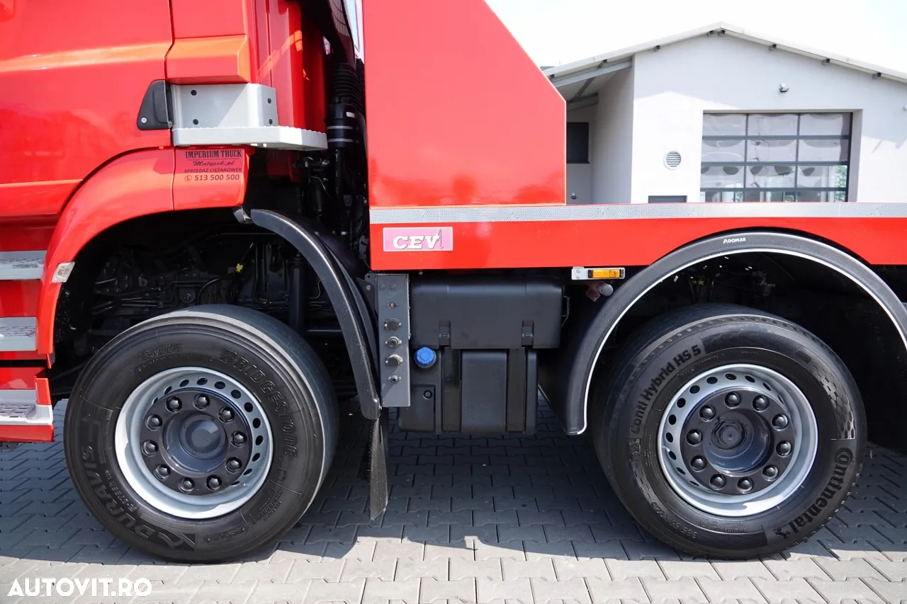 DAF CF 460 / 8x2/  AUTOCAMION / PLATFORMĂ / RAMPE HIDRAULICE / TROLIU / axă directă și liftabilă / EURO 6 - 20