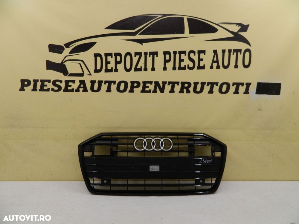 Grila radiator Audi A6 4K C8 NIGHT PACKET, 2018 2019, 2020, 2021, 2022, 2023, cod origine 3K0853651. - 2