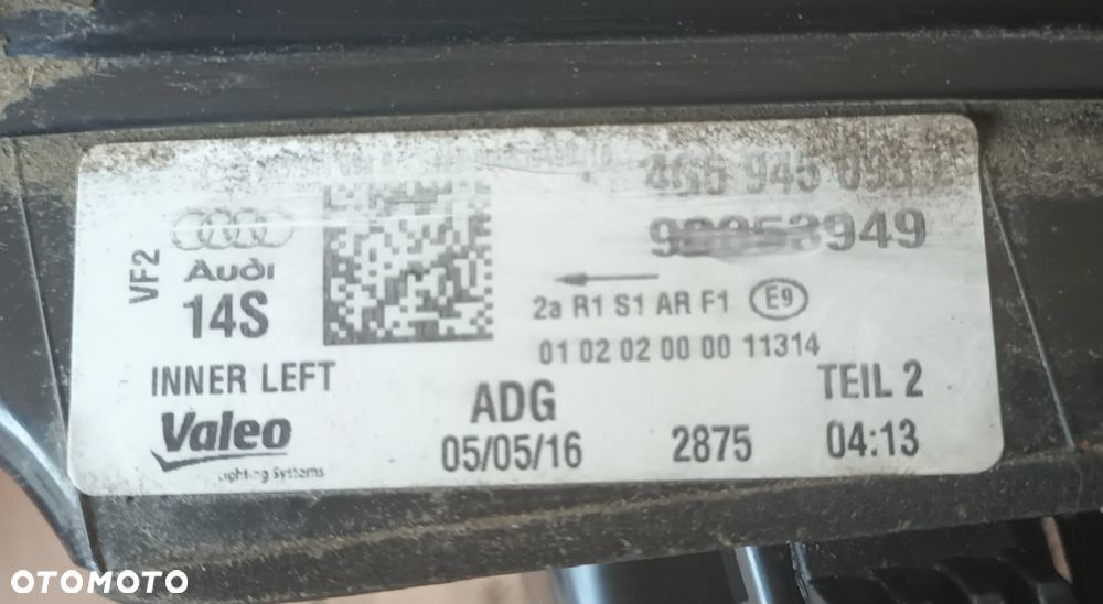 Audi sedan A6 C7 4G kompletny tył klapa lampy zderzak kolor 2Y2Y LS9R 2017 28 km drzwi - 29