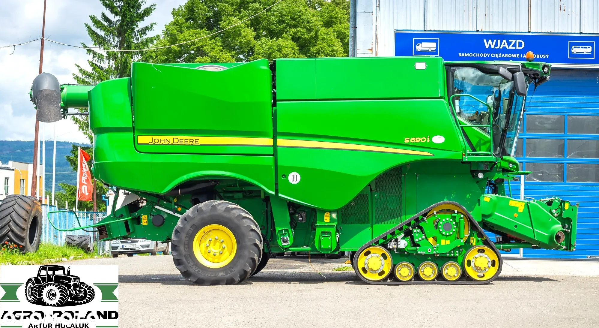 John Deere S 690 i - 2015 ROK - 1823 h + HEDER VARIO JD 640 EX - 12,2 M - 5