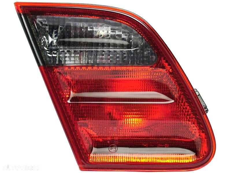 Lampa spate, stop Mercedes Clasa E (W210), 07.1999-03.2003, stanga/dreapta, interior;tip bec P21W; rosu-fumuriu; fara soclu bec, DEPO - 1