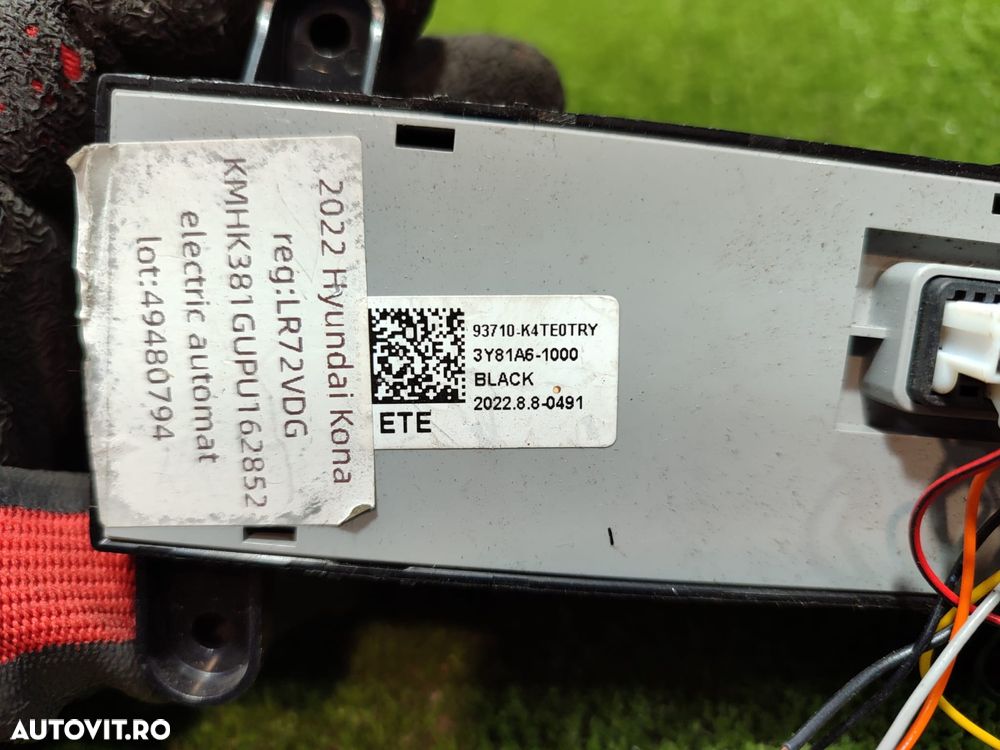 BLOC CONTROL LUMINI HYUNDAI KONA ELECTRIC 2022 COD OEM 93710-K4TE0TRY / 3Y81A6-1000 / 2021-2023 - 8