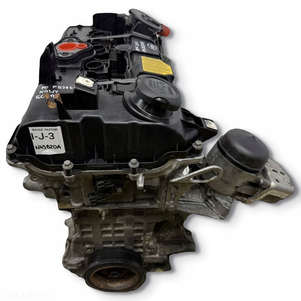 SILNIK N43B20 N43B20A BMW E81 E87 E60 E61 E90 E91 E92 2.0 i nowy rozrząd - 1