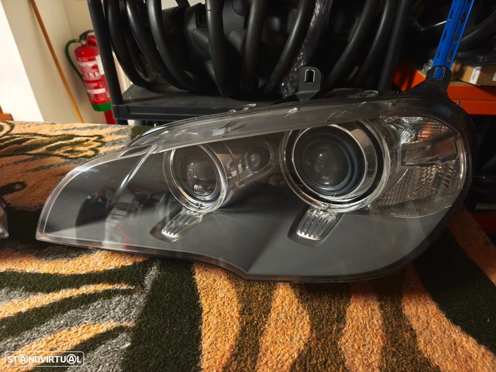 Conjunto de faróis bi-xenon direcional BMW X5 E70 lci - 3
