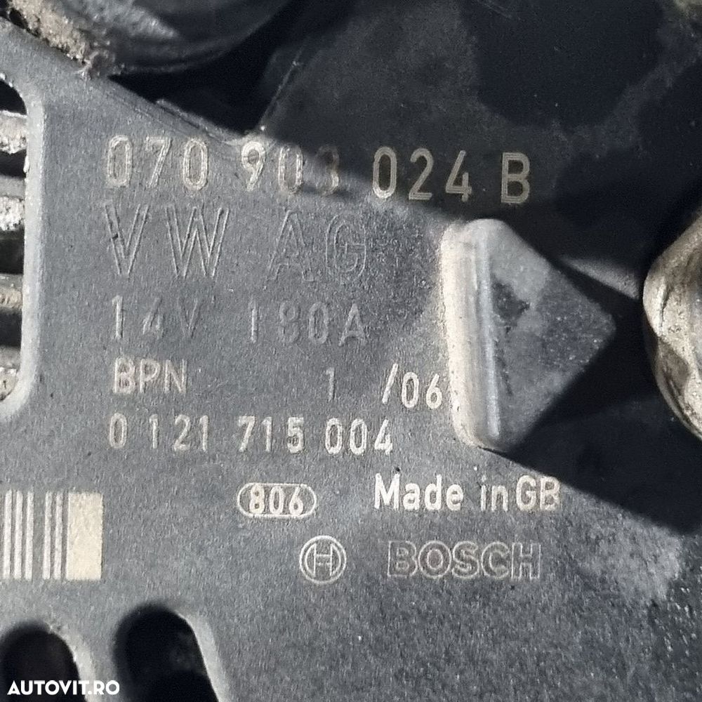 Alternator Volkswagen Touareg 7L 2.5 TDI 2003 - 2006 174CP 2461CC BAC (1460) Diesel ... - 4