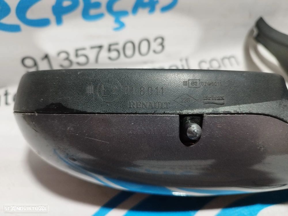 ESPELHO RETROVISOR ESQUERDO DIREITO RENAULT CLIO II 2 MK2 8200163300 8200163302 ELETRICO AQUECIDO ESPELHOS RETROVISORES - 9