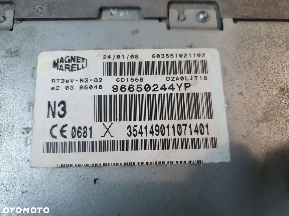 Radio Nawigacja Oryginalne 96650244YP Peugeot 407 - 4
