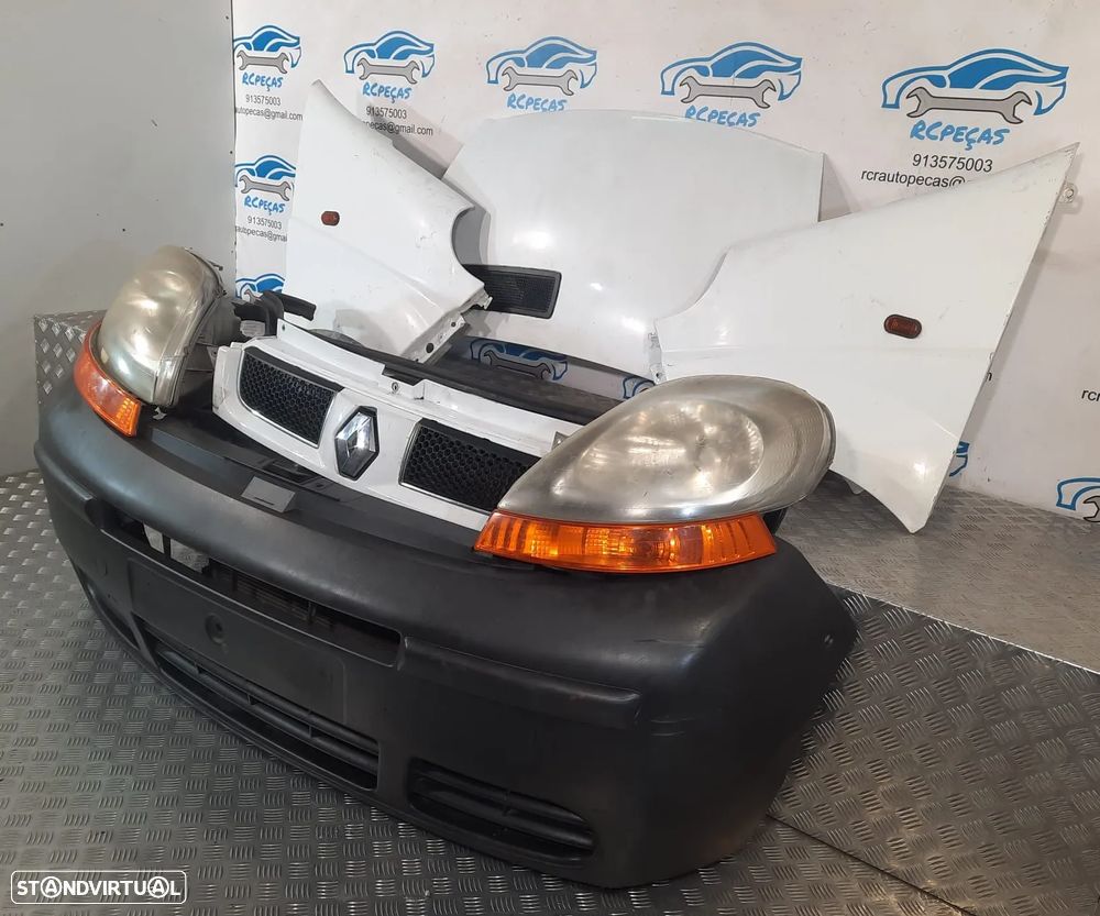 FRENTE COMPLETA RENAULT TRAFIC II 2 MK2 FASE I 1 CAPOT PARACHOQUES GUARDA-LAMAS OTICAS RADIADOR VENTILADOR FRENTE FIBRA REFORÇO - 2