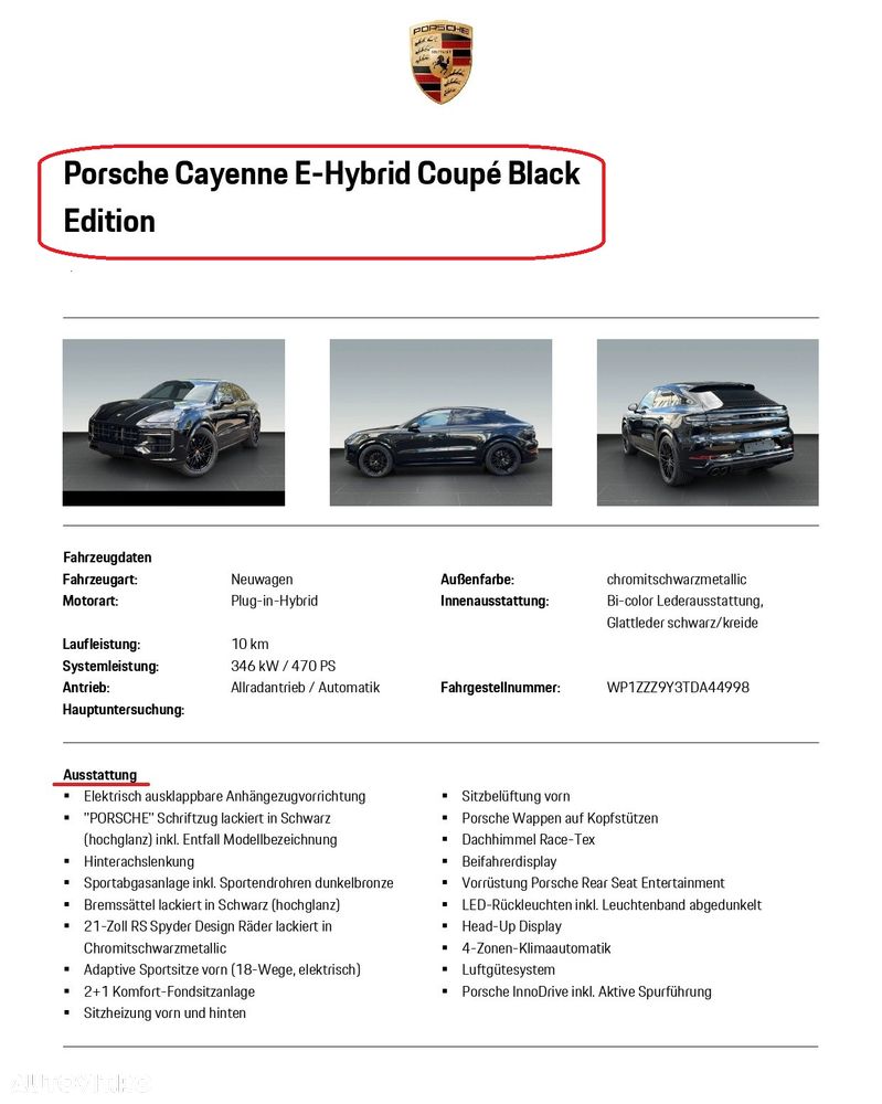 Porsche Cayenne S E-Hybrid Tiptronic S Black Edition - 17