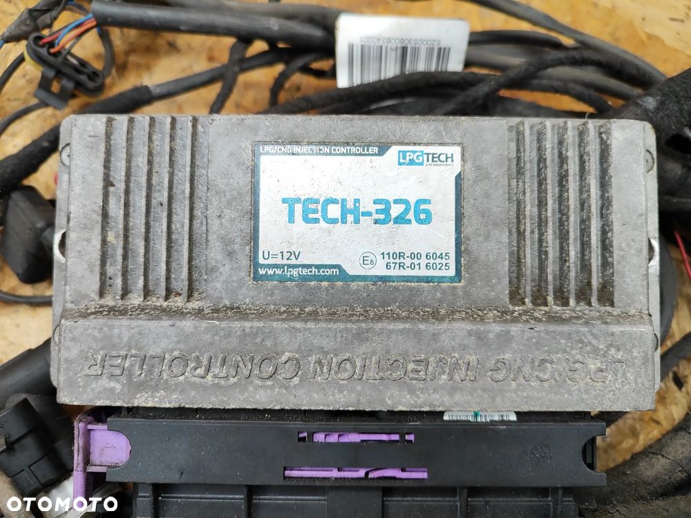 Instalacja gazowa sekwencyjna 6- cylindrów, LPGTech Tech-326 reduktor (wydajny) listwy wtryskiwaczy x6 map sensor PTS-01 wiązka - 2