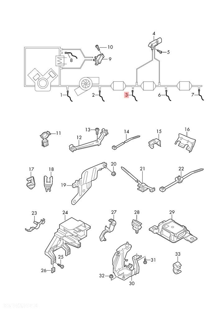 AUDI Q7 4M / 4M0907807AJ / NOX CZUJNIK SONDA LAMBDA / ORYGINAŁ - 2