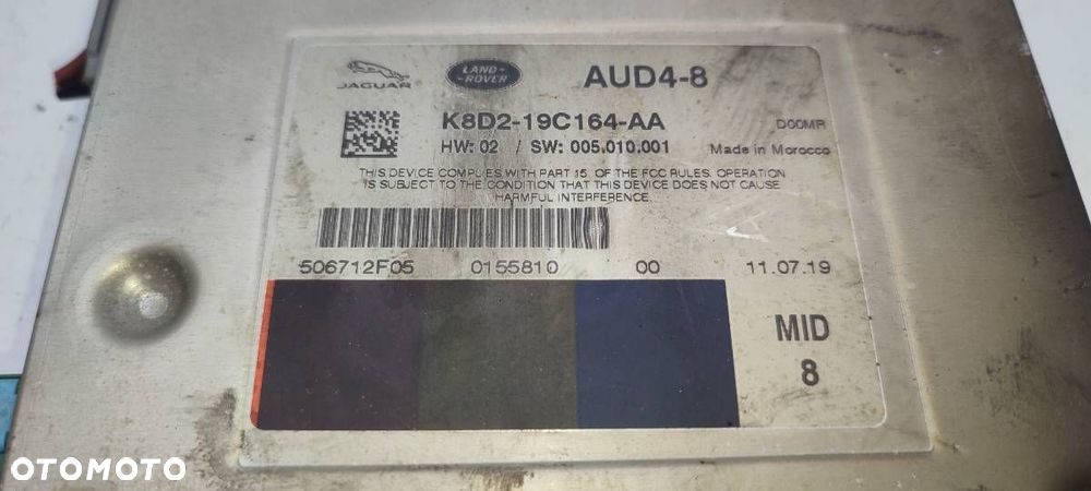 WZMACNIACZ RADIA LAND RANGE ROVER EVOQUE II L551 K8D219C164AA - 2