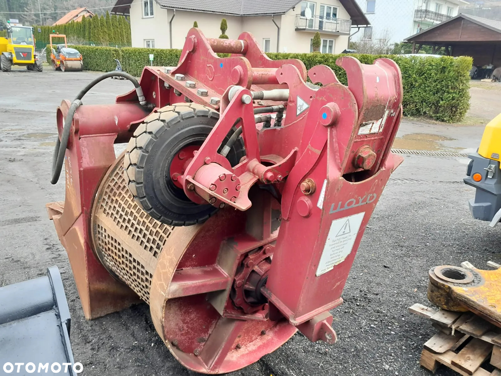 Łyżka ażurowa przesiewająca sortująca hydrauliczna bębnowa przesiewacz do koparki szerokość 130cm. - 12
