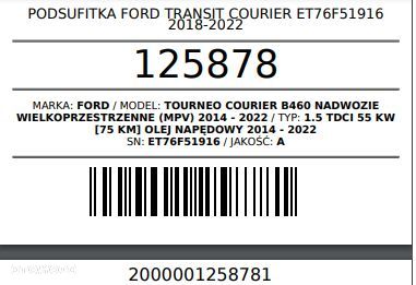 PODSUFITKA FORD TRANSIT COURIER  ET76F51916 2018-2022 - 8