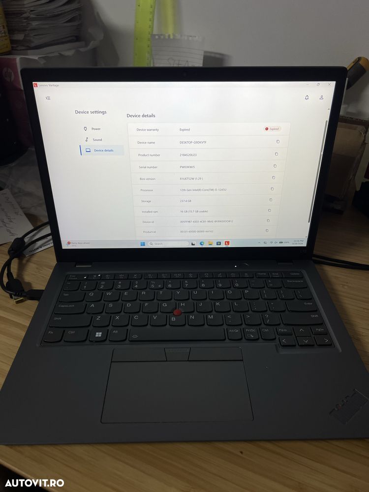 Laptop Lenovo L13 Gen3 pentru diagnoza sau alte aplicatii - 1