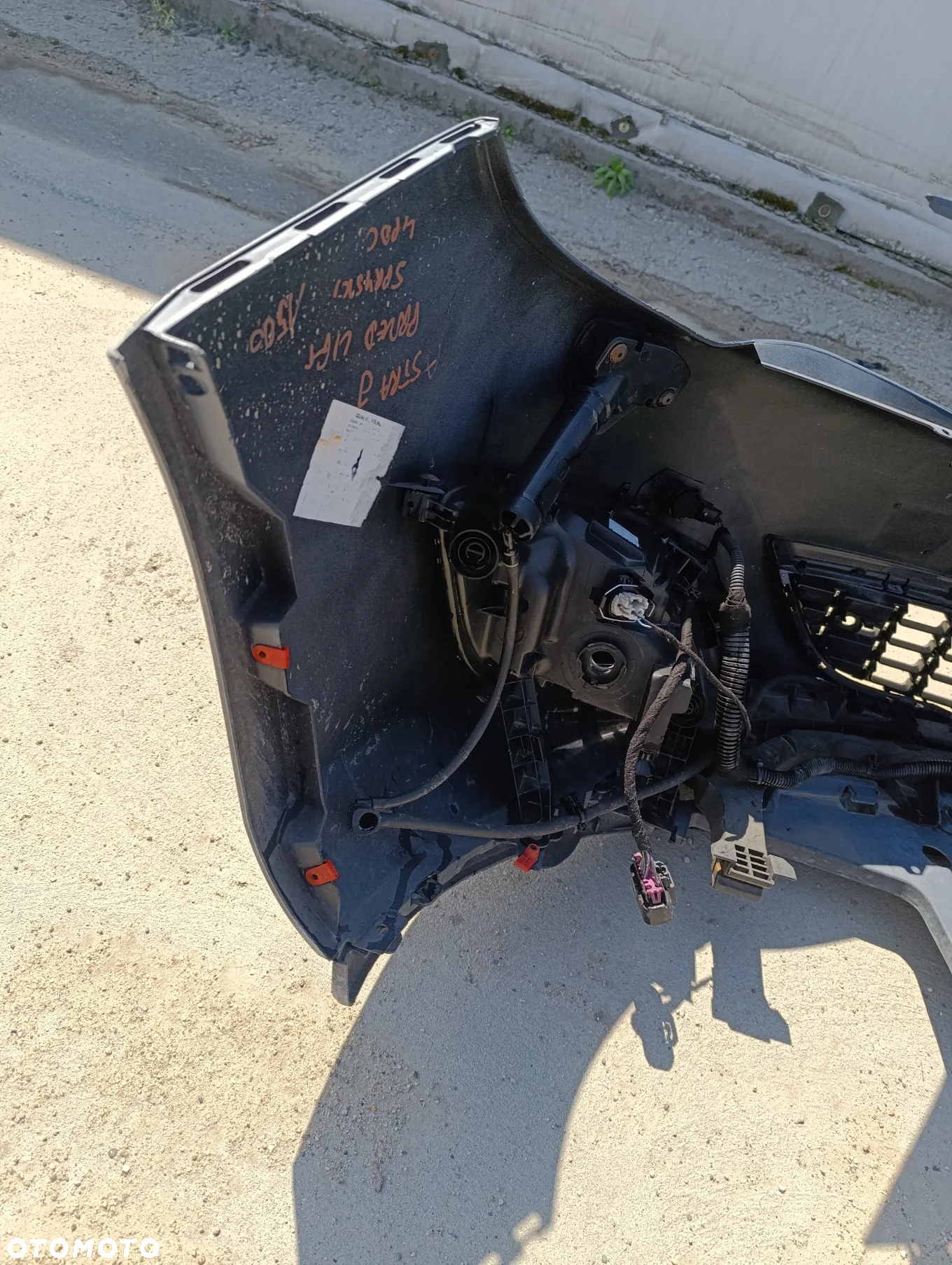 Niebieski zderzak przedni kompletny Opel Astra J 4 przed lift - 10