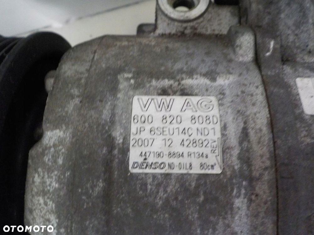 SKODA FABIA II 1.4 16V B SPRĘŻARKA POMPA KLIMATYZACJI 6Q0820808D - 4