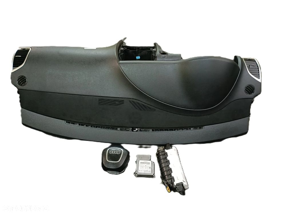 AUDI Q7 4L 05-15 deska rozdzielcza + poduszki AIRBAG + moduł * - 1