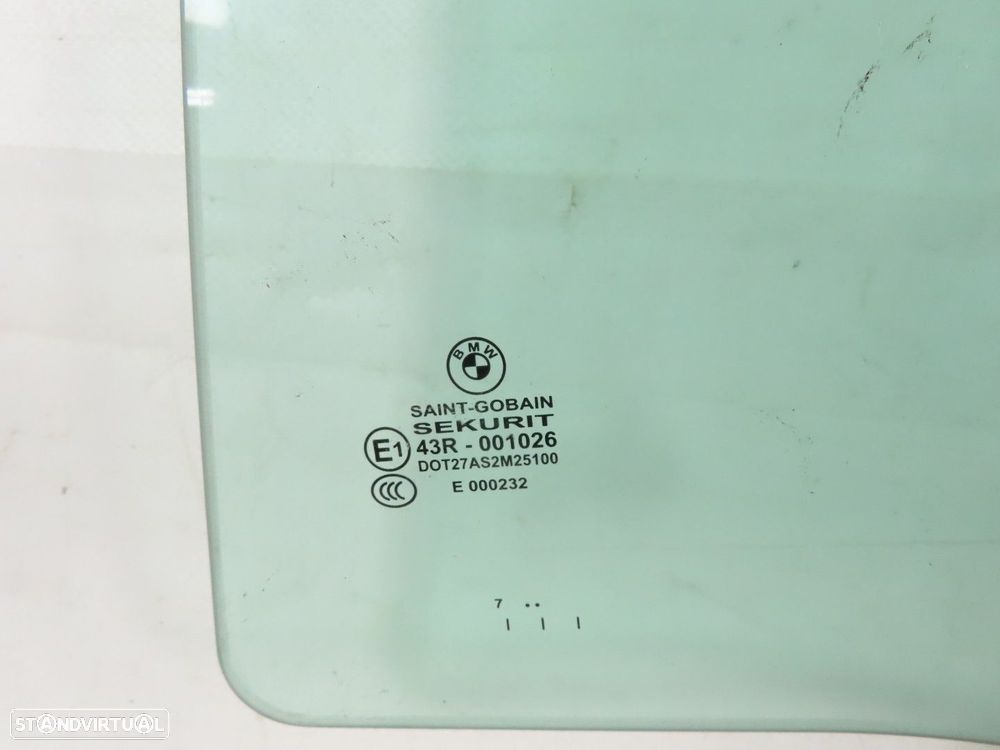 Vidro da porta Esquerdo/Trás Seminovo/ Original BMW 7 (F01, F02, F03, F04) 51357... - 2