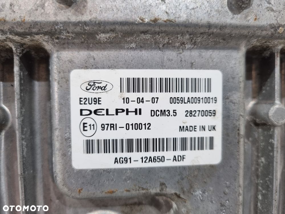 FORD MONDEO MK4 S-MAX GALAXY 2.0 TDCI KOMPUTER STEROWNIK SILNIKA AG91-12A650-ADF - 5