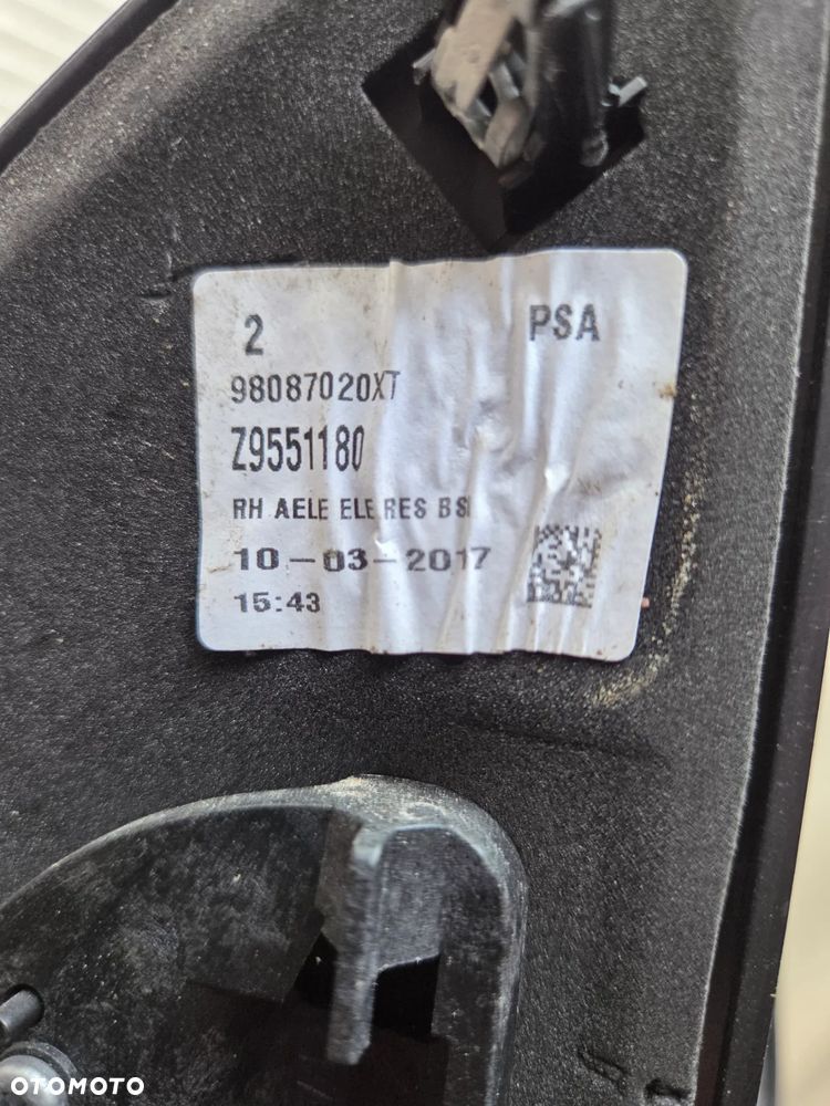 Lusterko prawe przednie 11 Pin asystent Peugeot Expert III EWPA - 10