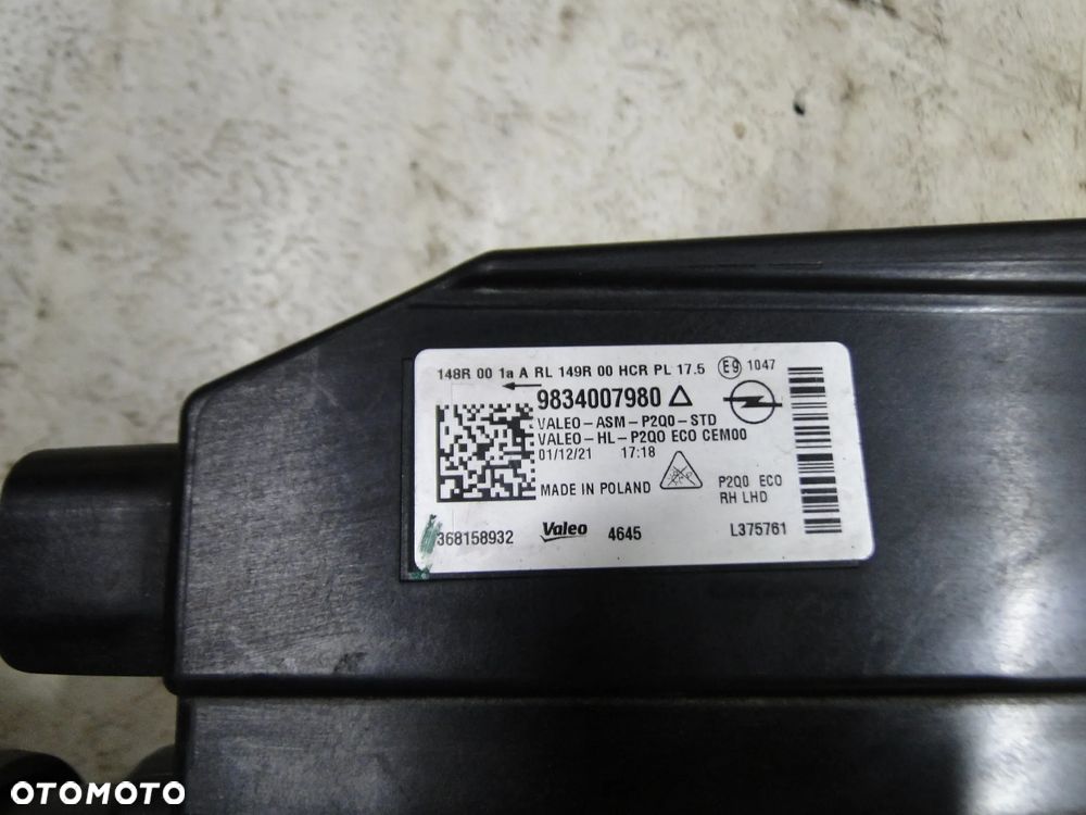 OPEL MOKKA B II 2 LAMPA PRAWA PRZÓD PRZEDNIA EUROPA - 11