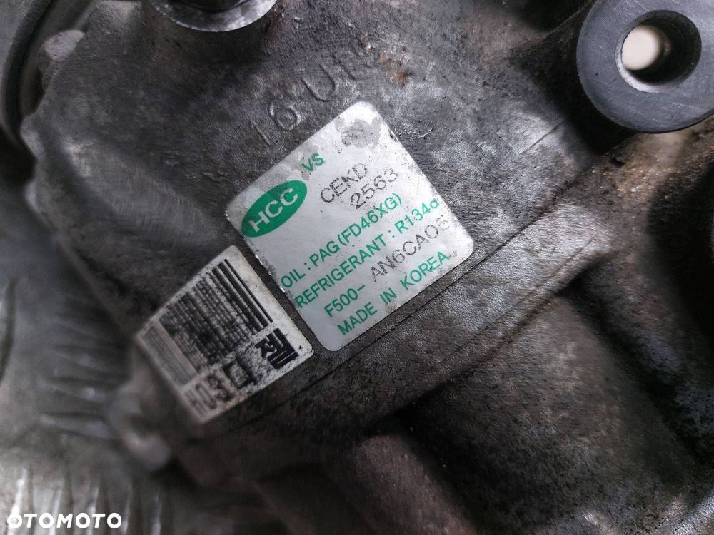 SPRĘŻARKA KOMPRESOR KLIMATYZACJI HYUNDAI I30 I 1.6 CRDI F500-AN6CA05 - 3