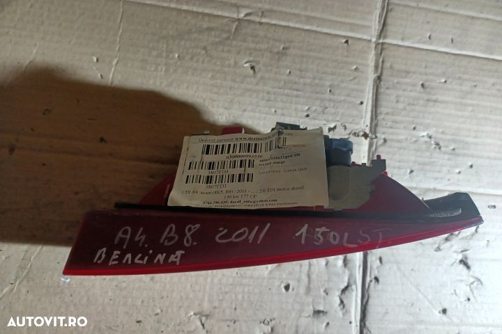 Lampa stop stanga pe hayon Audi A4 B8/8K [2007 - 2011] wagon 5-usi 1. - 3