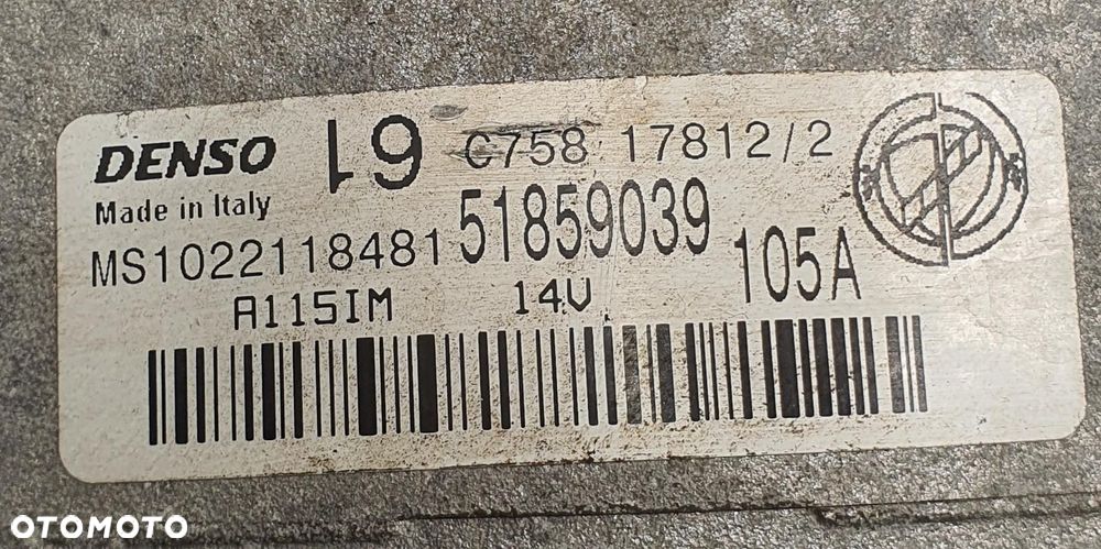 ALTERNATOR FIAT 500 1.2 8V 51859039 - 5
