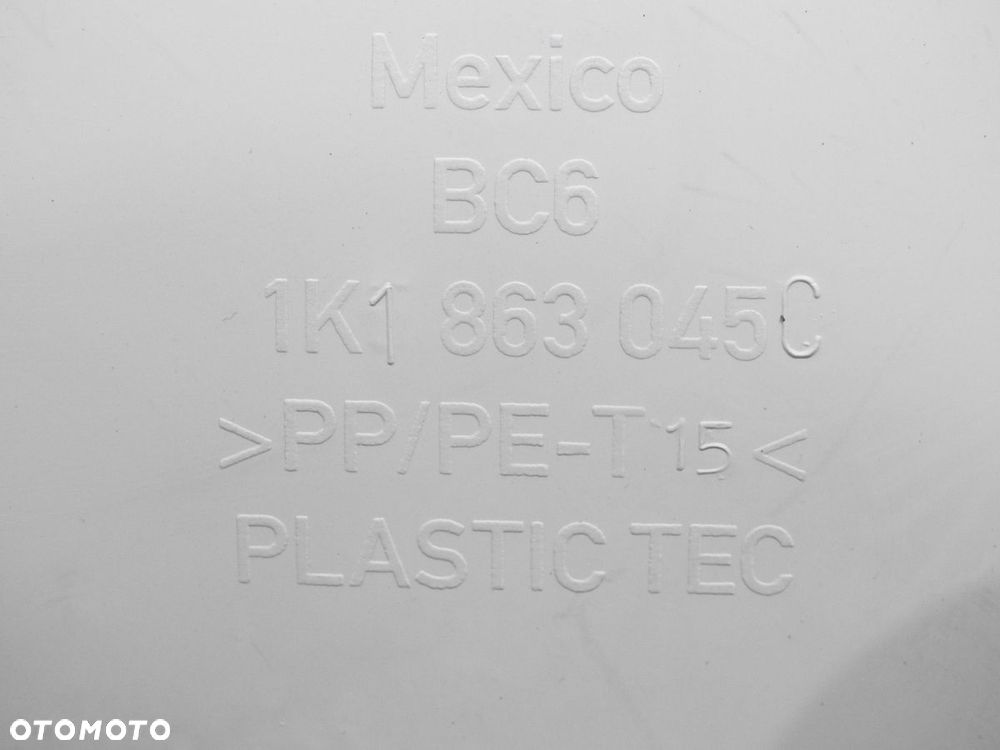 OSŁONA TUNELU LEWA VW GOLF VI 1K1863045C - 7