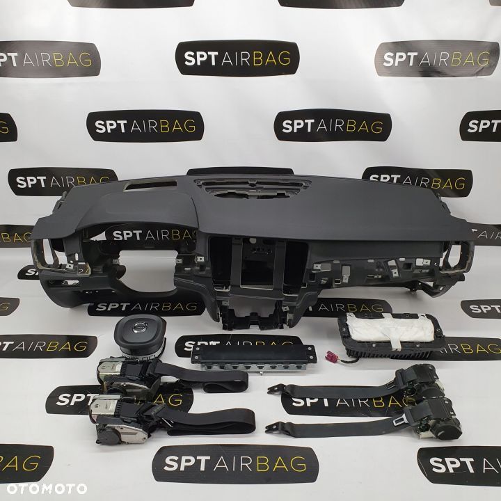 VOLVO S90 V90 DESKA ROZDZIELCZA KONSOLA KOKPIT PULPIT PODUSZKI AIRBAG AIR BAG PASY KIT SET - 1