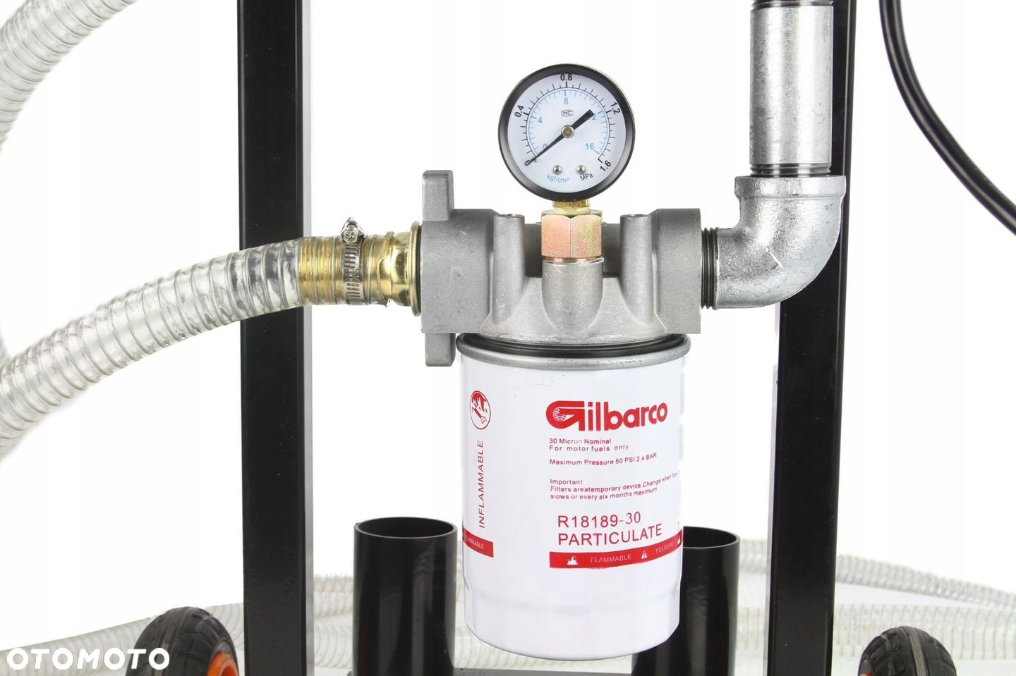 POMPA DO OLEJU SILNIKOWEGO STOJAK STOJĄCY 1100W 50l/min 230V BJC M79928A - 4