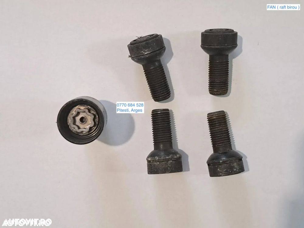 Set 4 prezoane + cheie antifurt Originale Mercedes W169 W176 W204 W205 C117 W213 X156 X253 X204 W222 - 1