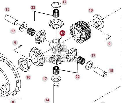 Fendt 924 927 930 933 936 Vario Valtra Mechanizm Różnicowy G001990200930 934152010100 934152010090 - 1