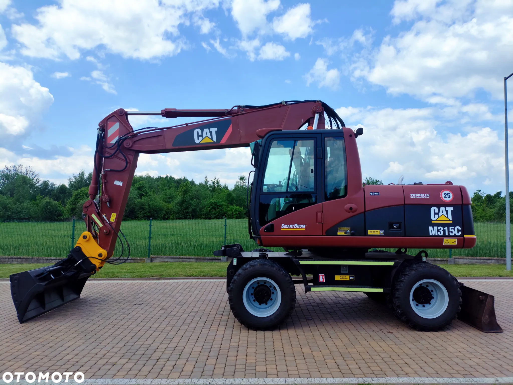 Caterpillar 315C / KOPARKA KOŁOWA / SPROWADZONA / NOWE OPONY / 10 000 MTG / - 2