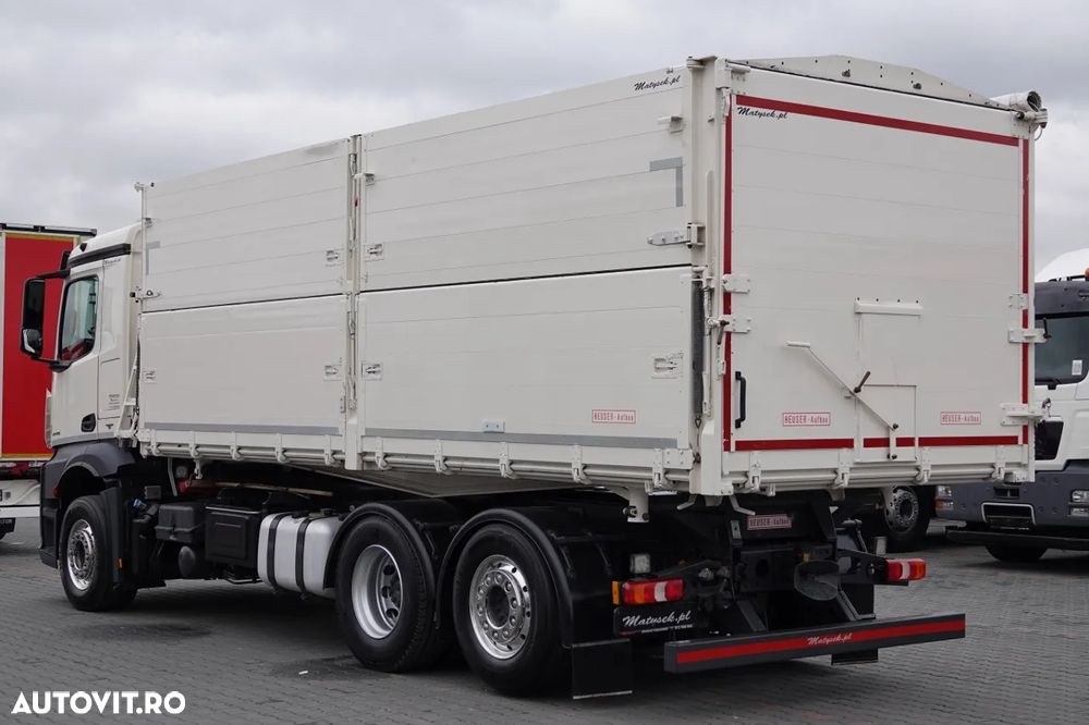 Mercedes-Benz ACTROS / 2545 / 6x2 / CAMION BASCULANTE 32 mc / OBLUTOR pentru cereale / CAPACITATE DE ÎNCĂRCARE: 15.000 KG / DIRECȚIE + AXIE ELEVABILĂ / EURO 6 - 11