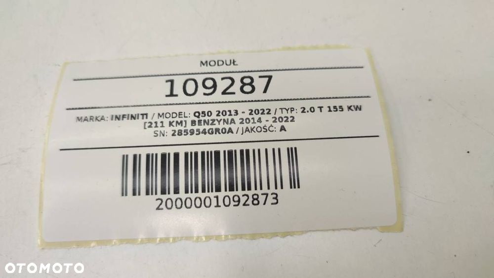 MODUŁ 28595 4GR0A STEROWNIK KEYLESS INFINITI Q50 - 4